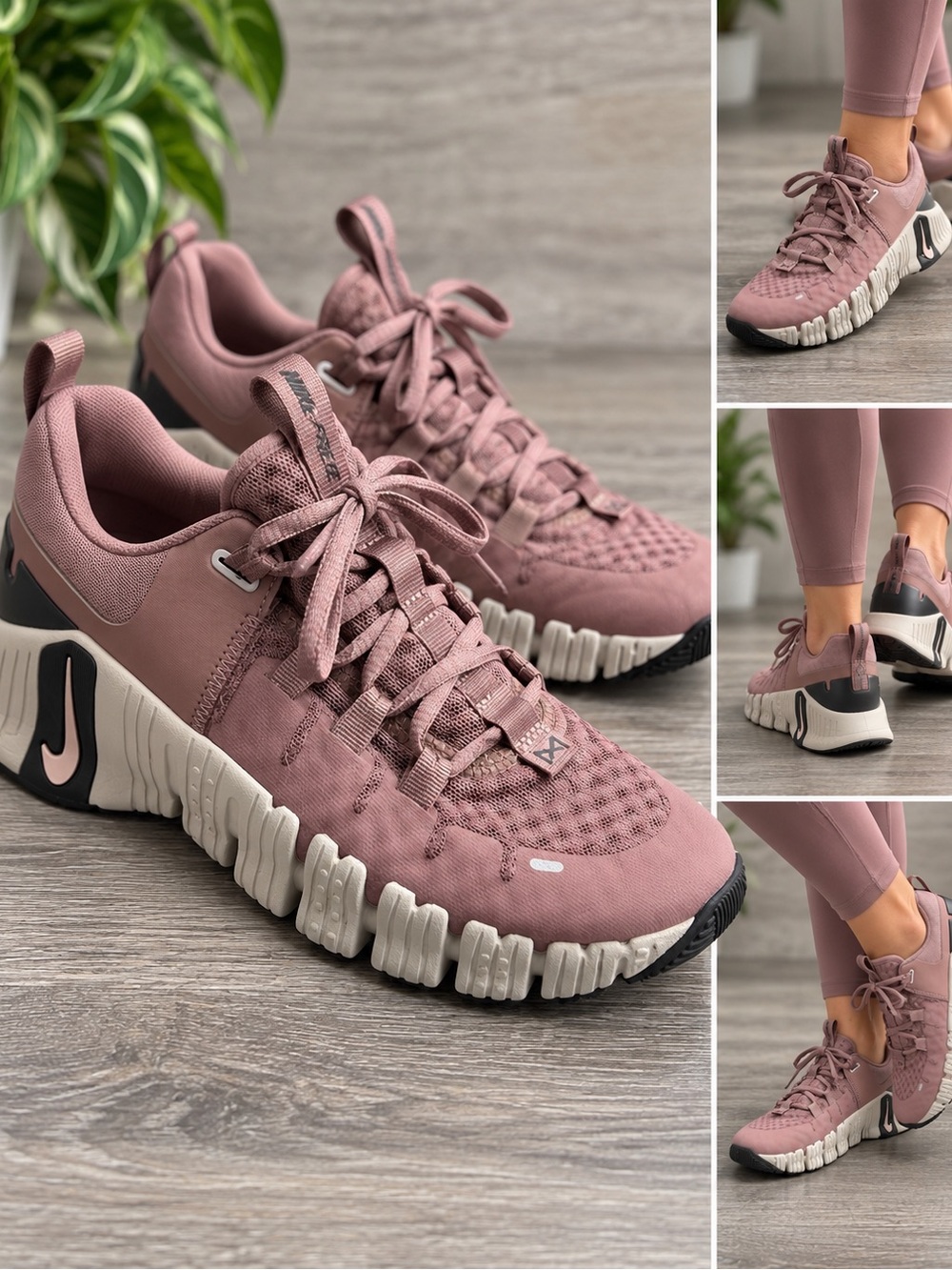 Nike Metcon 5 Women’s Sz 7.5 Training Shoes Dusty Rose Pink Athletic Sneakers